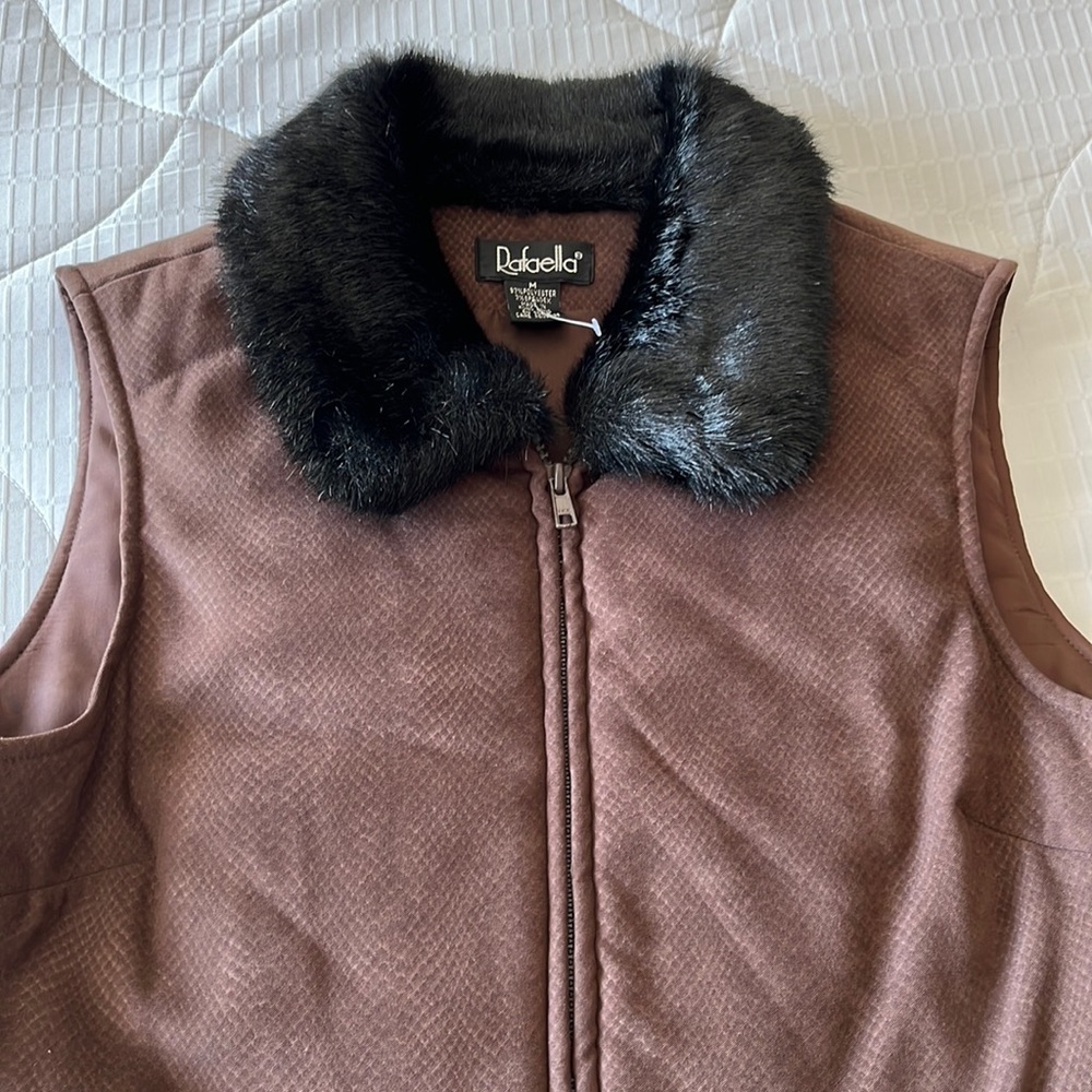 Rafaella  brown vest. Medium. New without tags
